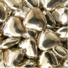 Сердечки шоколадные Серебро (50гр)