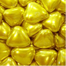 Сердечки шоколадные Золото (50гр)